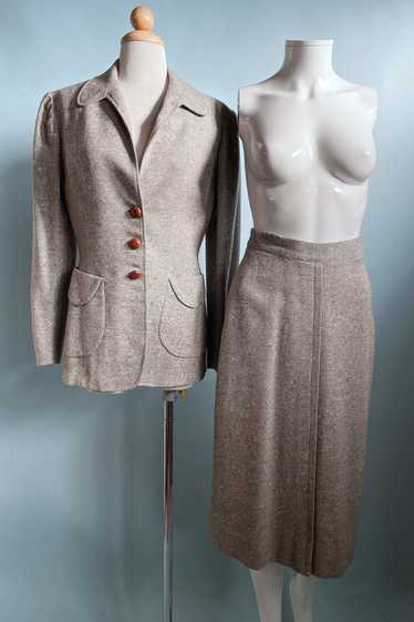 Rosenblum Vintage 50s Wool Tweed Womens Suit XS/S