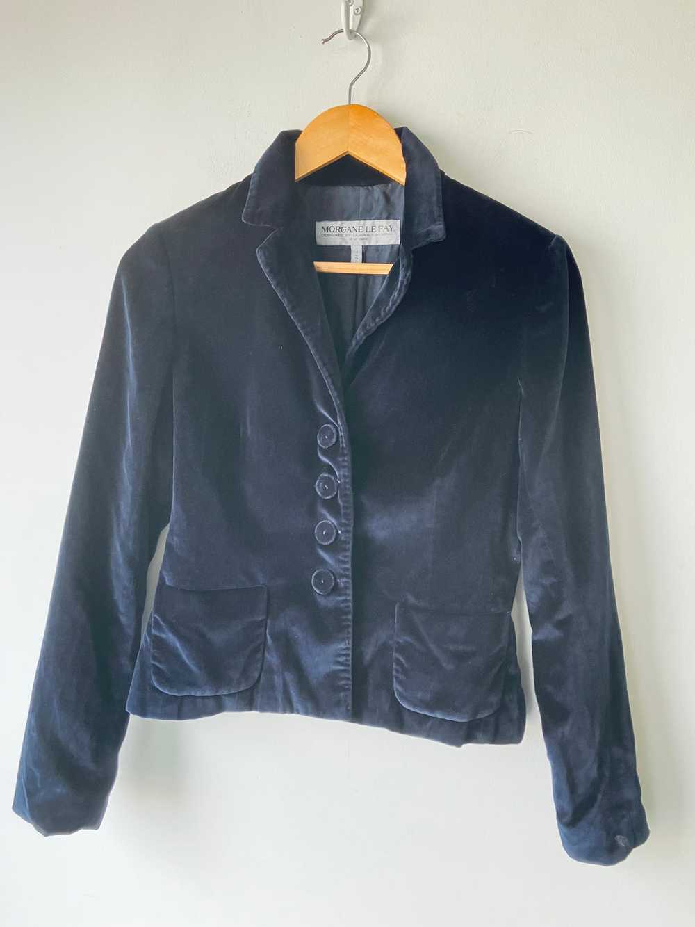 Vintage Morgane Le Fey Deep Blue Velvet Jacket - Gem