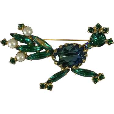 Rhinestone Road Runner Brooch