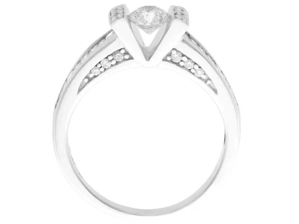 Contemporary 0.72 Cttw Diamond and 14k White Gold… - image 5