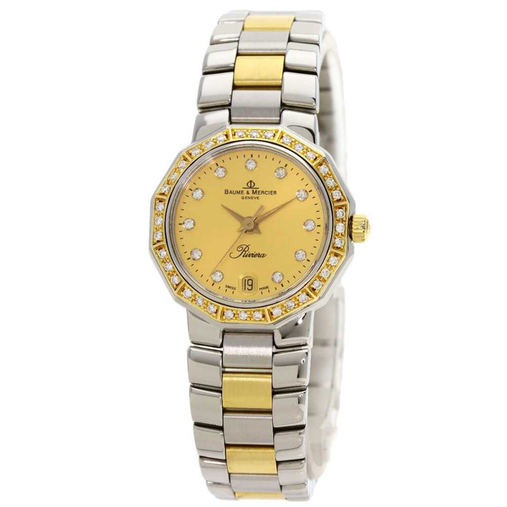 BAUME & MERCIER 5231 Riviera Diamond Watch Stainl… - image 1