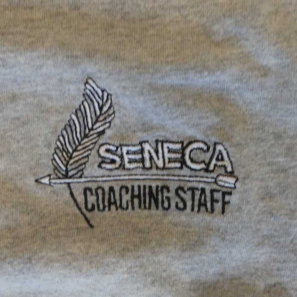 Vintage Seneca Coaching Staff Ash City Grey Large… - image 2