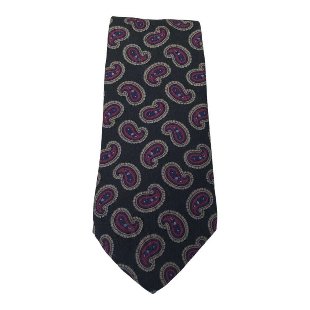 Aquascutum AQUASCUTUM Paisley Silk Tie Made In US… - image 6