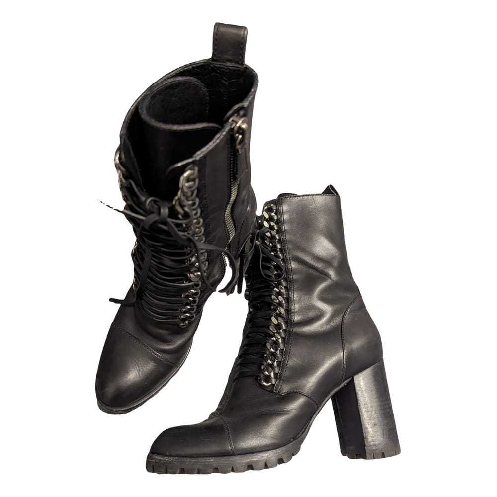 Casadei Leather lace up boots - image 1