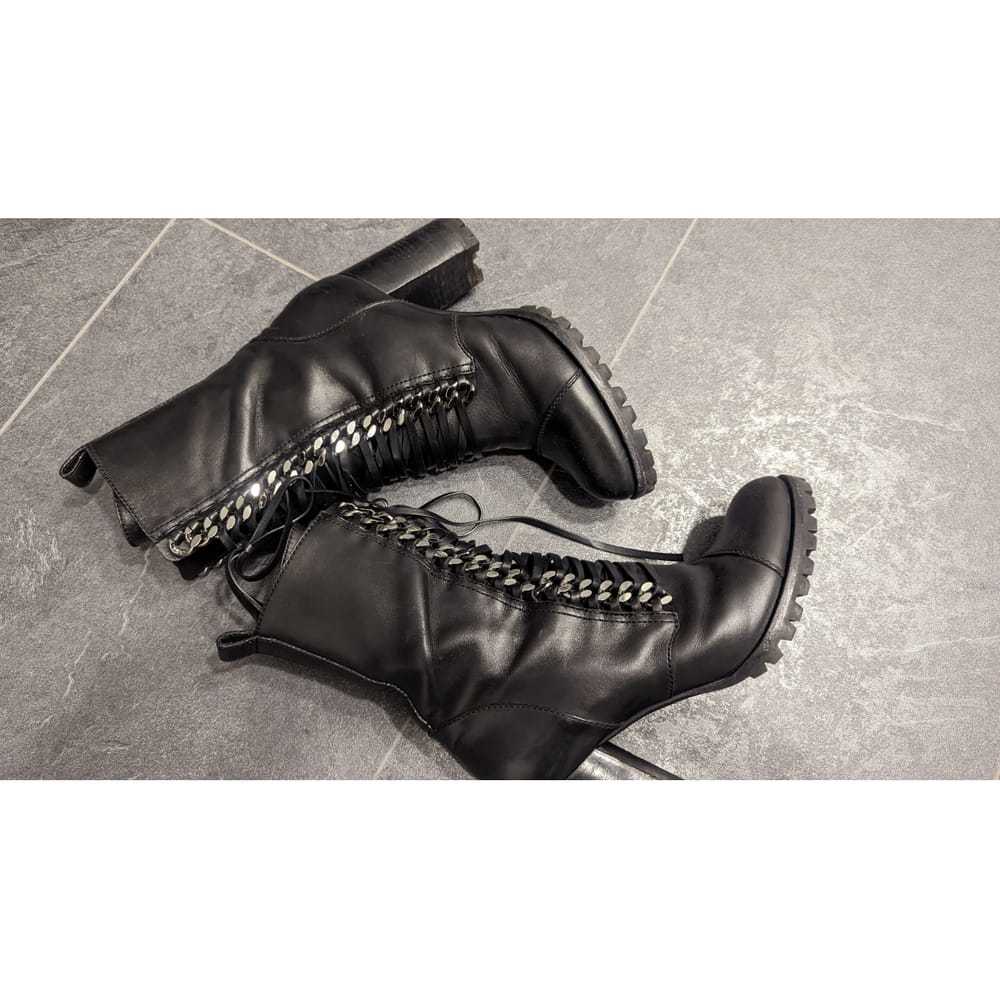 Casadei Leather lace up boots - image 7