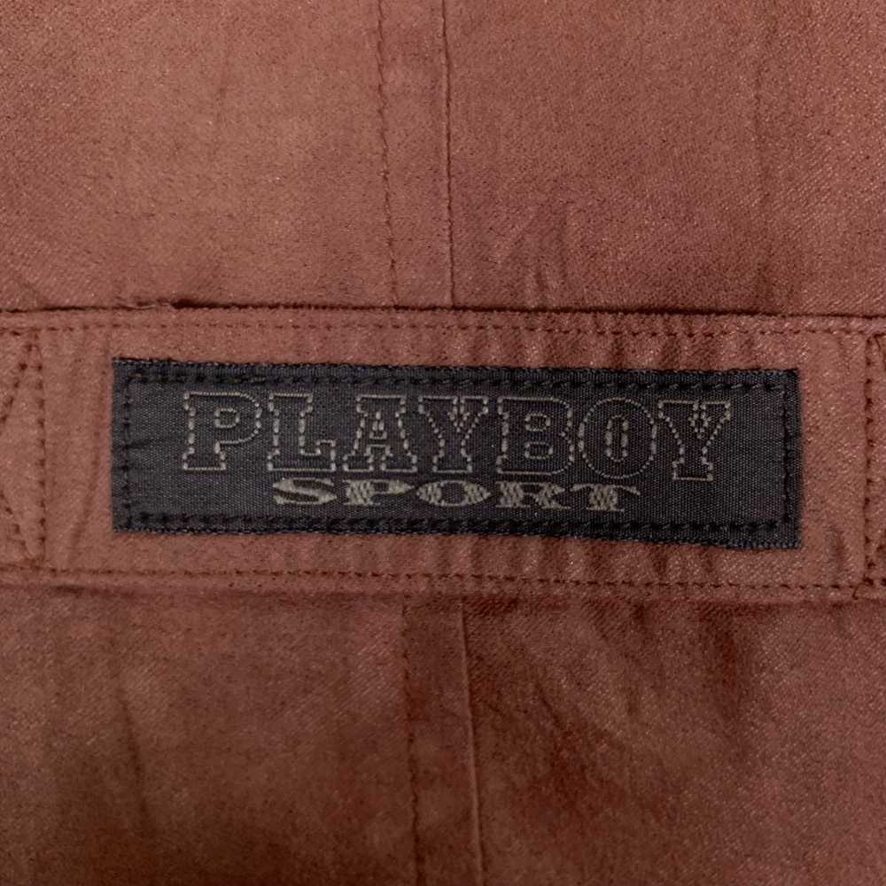 Playboy Vintage Playboy Sport Zipper Flight Bombe… - image 11
