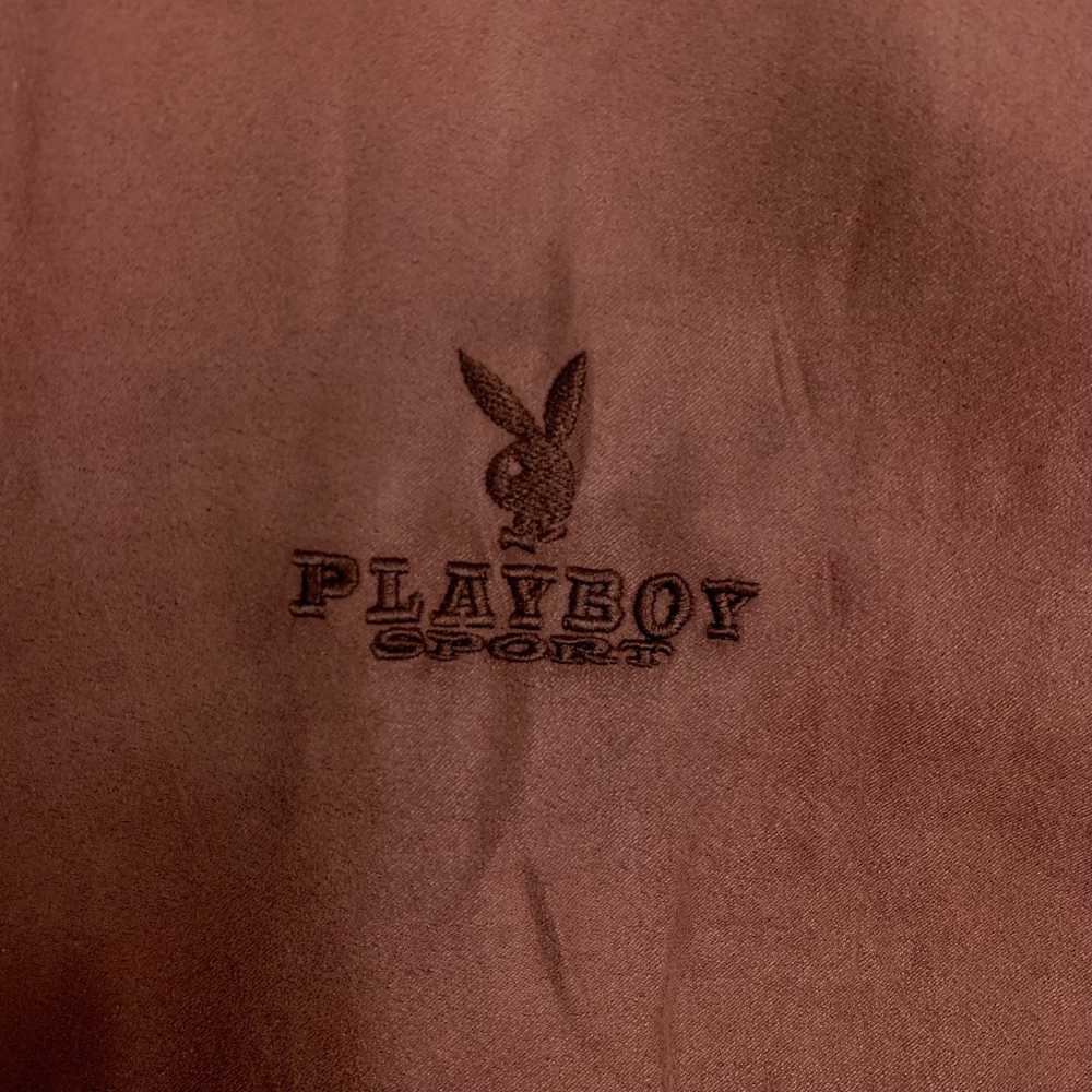 Playboy Vintage Playboy Sport Zipper Flight Bombe… - image 3