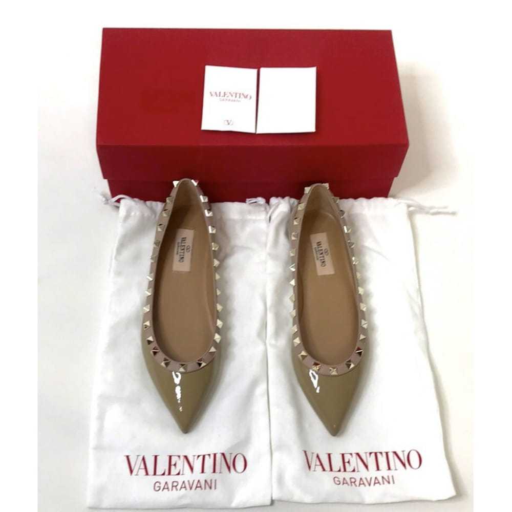 Valentino Garavani Rockstud leather flats - image 2