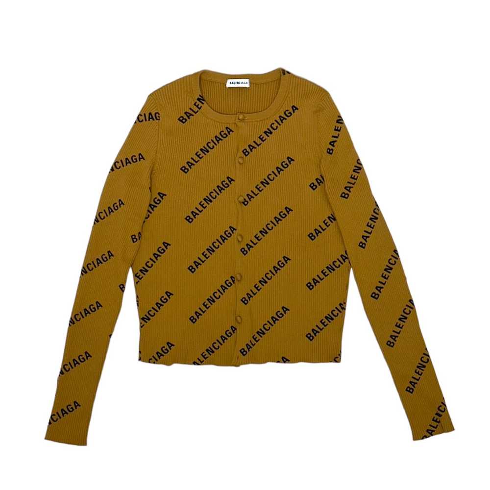 Balenciaga Logo printed cropped cardigan - image 1