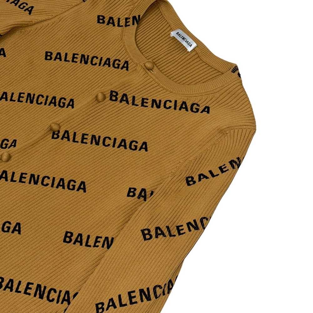 Balenciaga Logo printed cropped cardigan - image 2