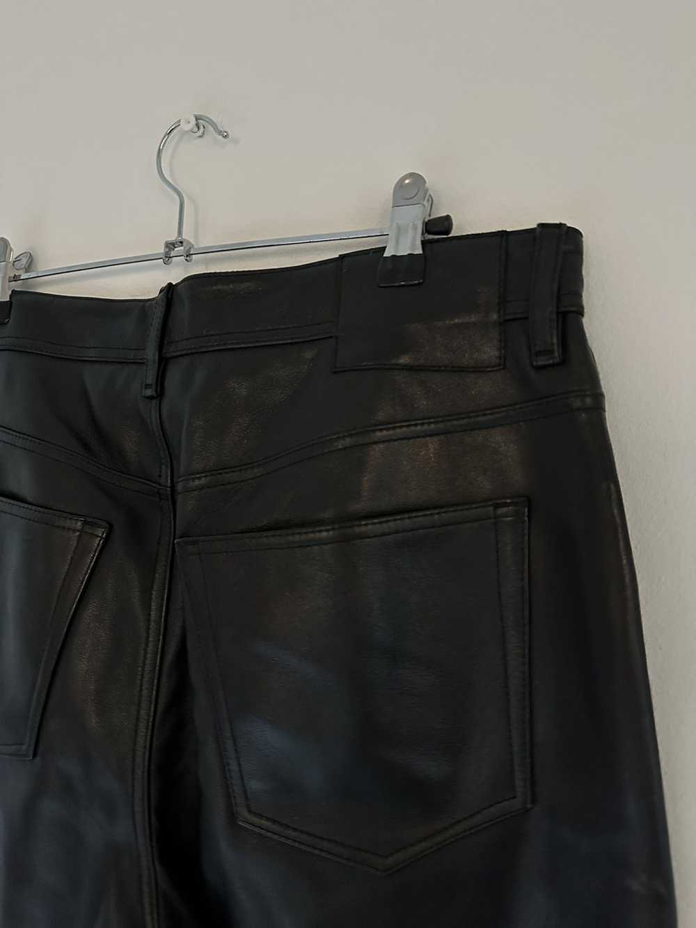 Acne Studios Acne Studios Black Leather Lambskin … - image 3