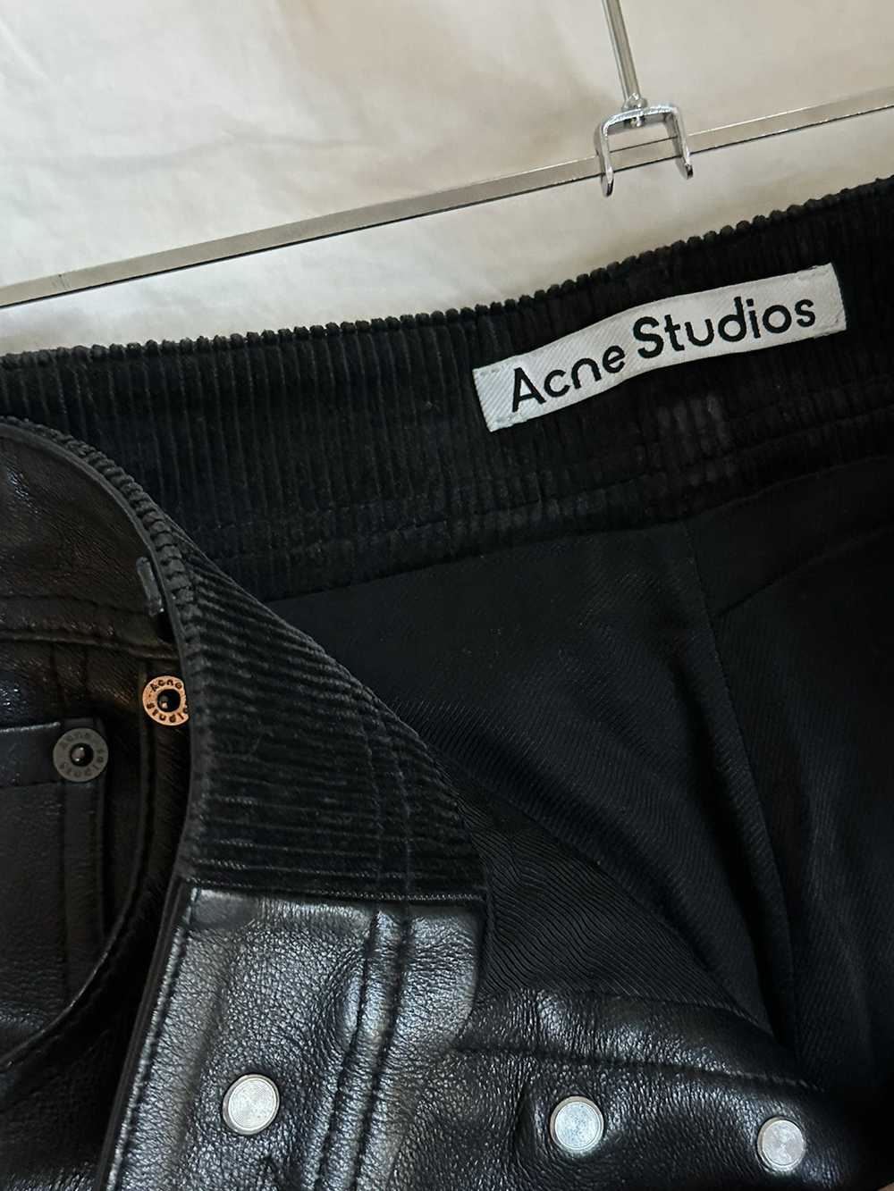 Acne Studios Acne Studios Black Leather Lambskin … - image 6
