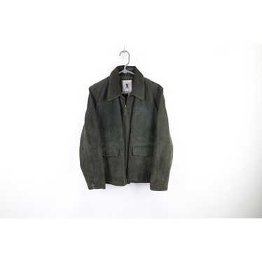 90s mens suede jacket, - Gem