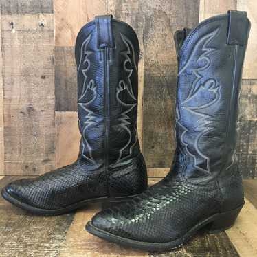 Larry mahan outlet elk skin boots