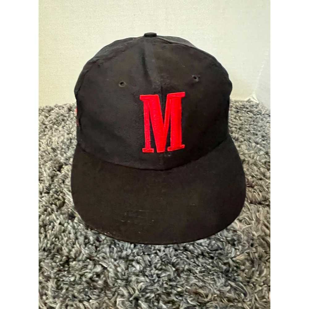 Other Vintage Marlboro Black Strapback Hat A3 - image 1