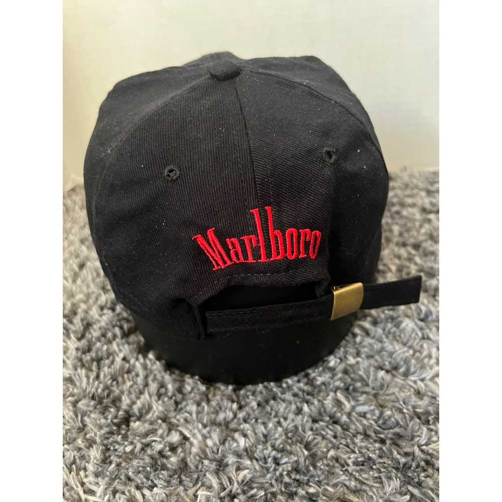 Other Vintage Marlboro Black Strapback Hat A3 - image 2