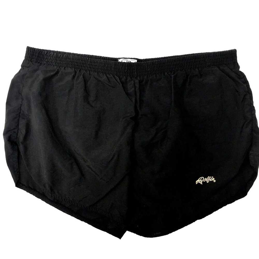 Unkwn 90's Dolfin Men Black Nylon SPRINTERS Runni… - image 1