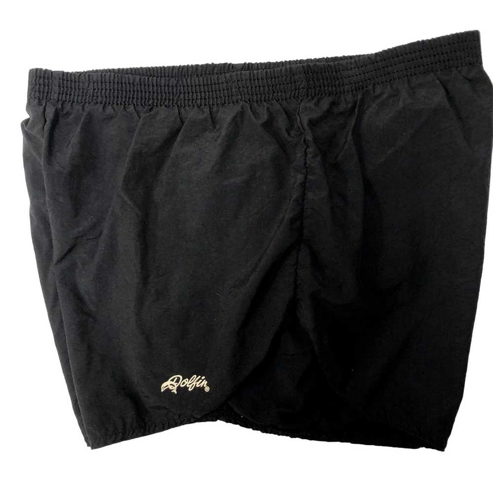 Unkwn 90's Dolfin Men Black Nylon SPRINTERS Runni… - image 2