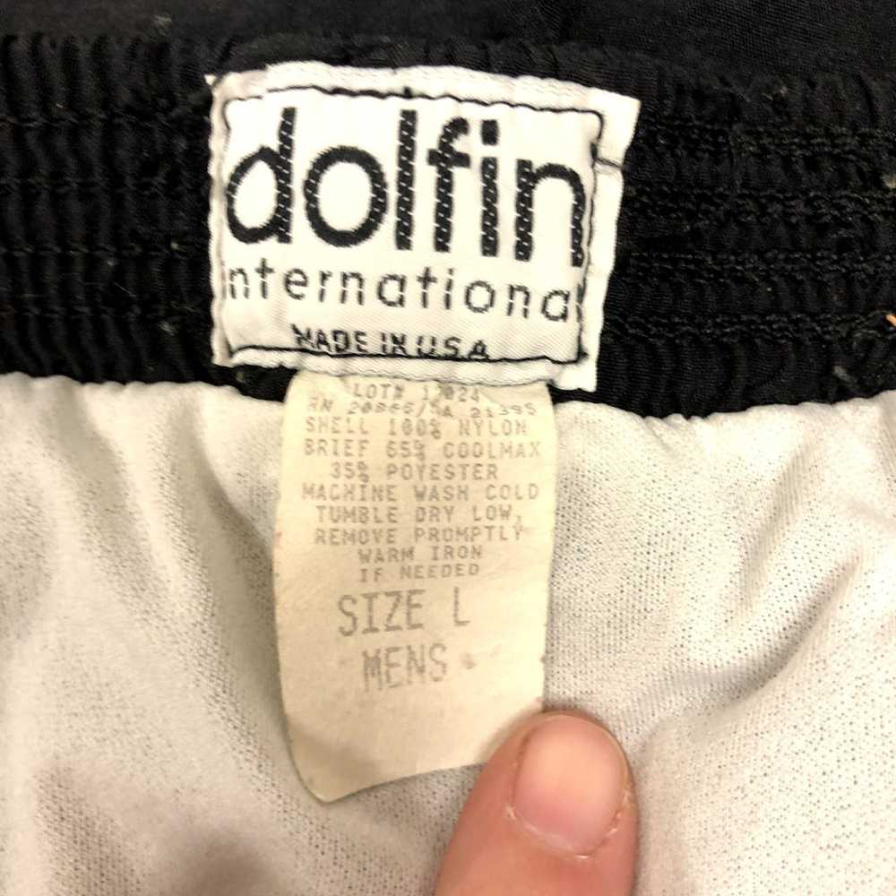 Unkwn 90's Dolfin Men Black Nylon SPRINTERS Runni… - image 6