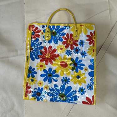 Vintage VINTAGE 60s vinyl tote bag - image 1