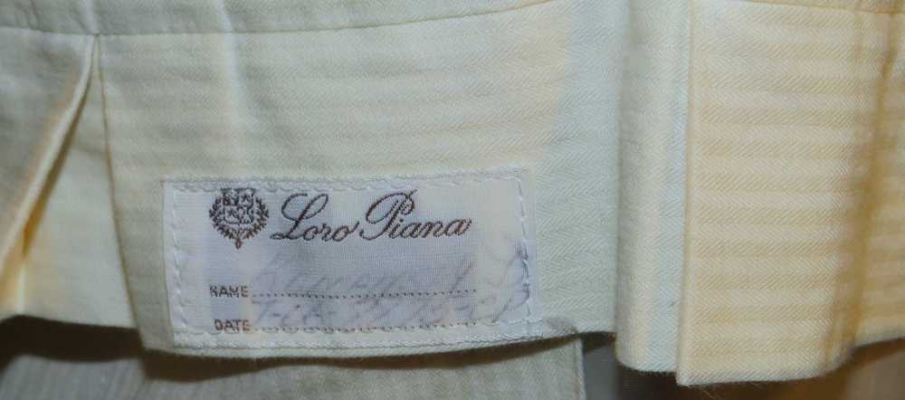 Loro Piana Bespoke Solid Charcoal Flat Front Dres… - image 11