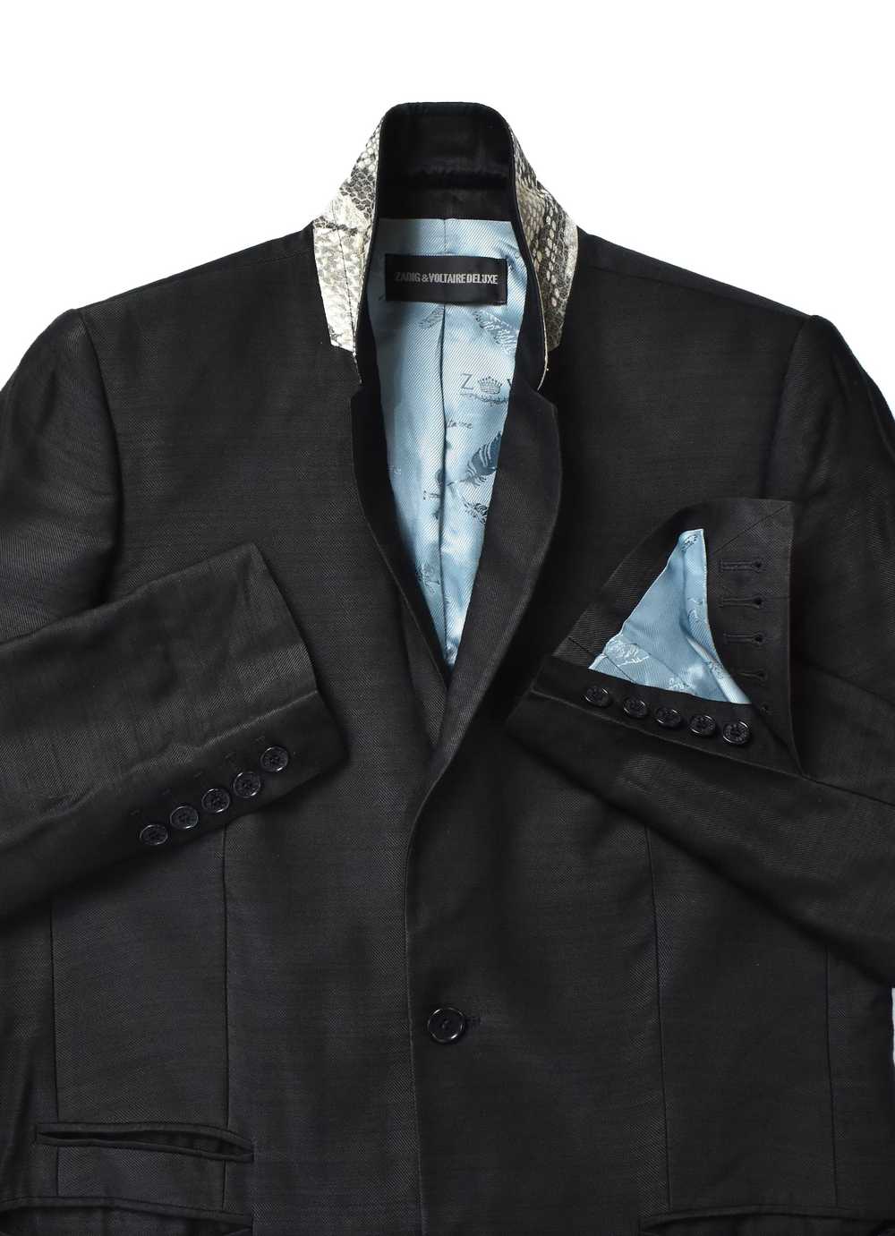 Zadig & Voltaire ZADIG & VOLTAIRE Vedax Col Python Deluxe Blazer Jacket Snake
