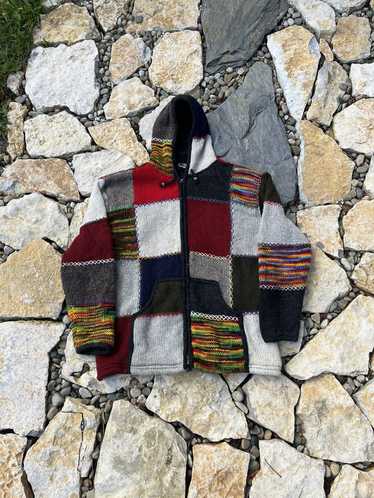 Coloured Cable Knit Sweater × Navajo × Vintage Vi… - image 1