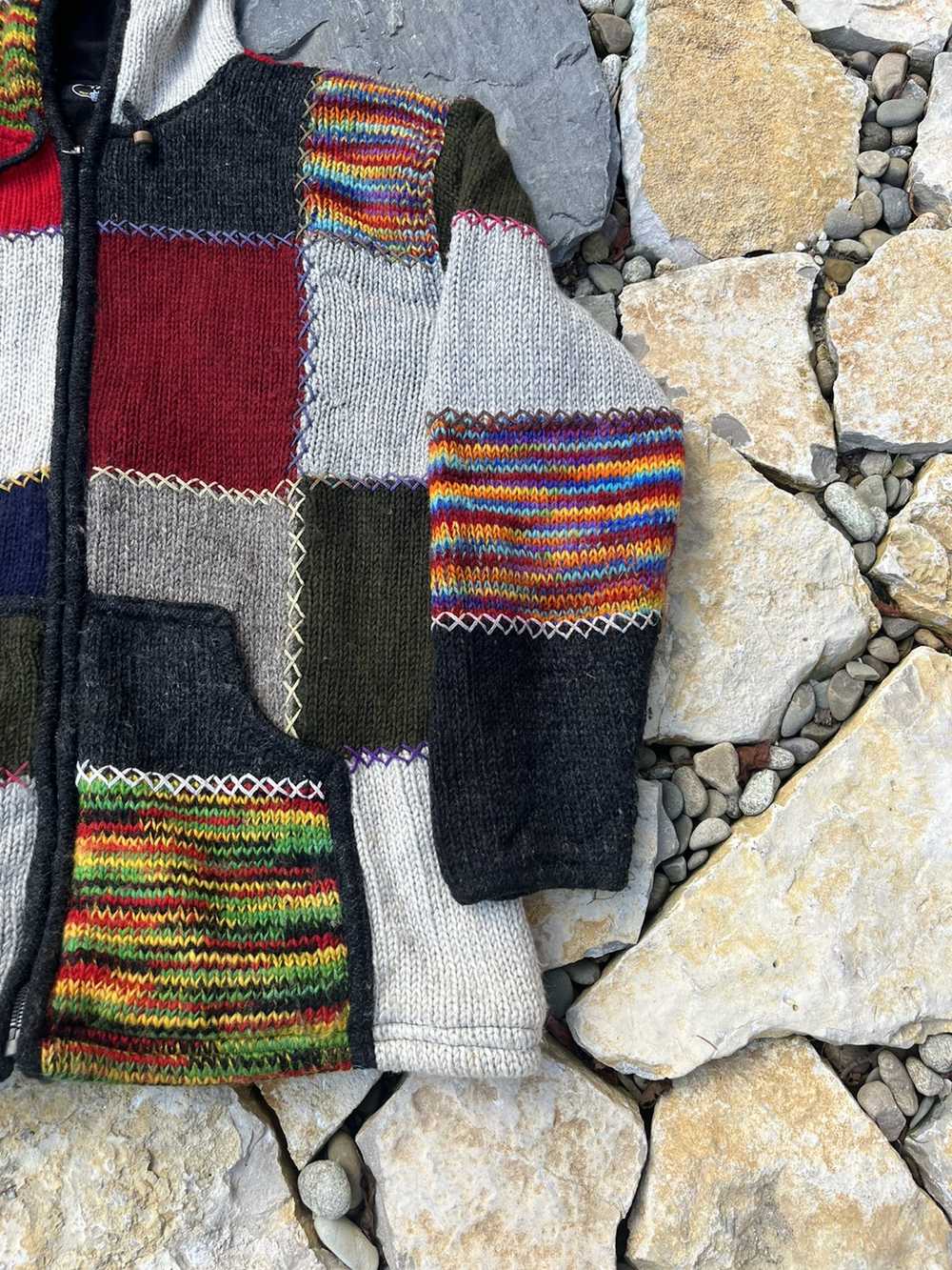 Coloured Cable Knit Sweater × Navajo × Vintage Vi… - image 4