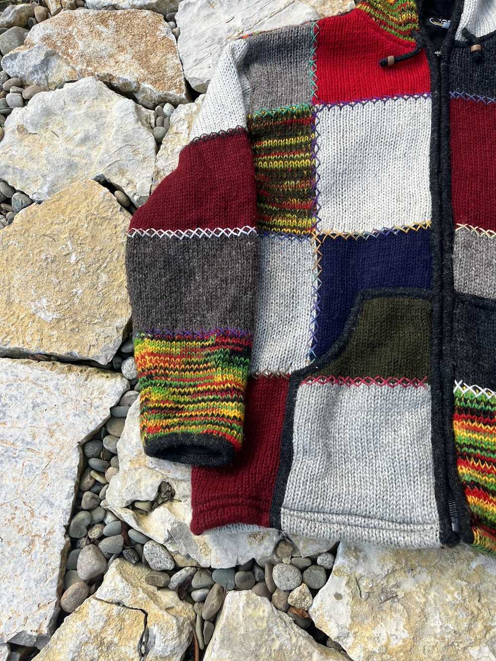 Coloured Cable Knit Sweater × Navajo × Vintage Vi… - image 5