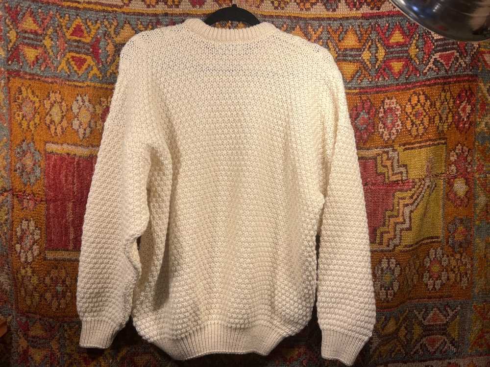 Vintage Vintage Cable Knit Wool Crewneck Sweater - image 2