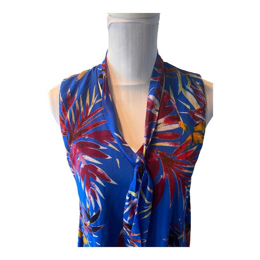 Calvin Klein Calvin Klein Blue Tropical Print Dre… - image 2