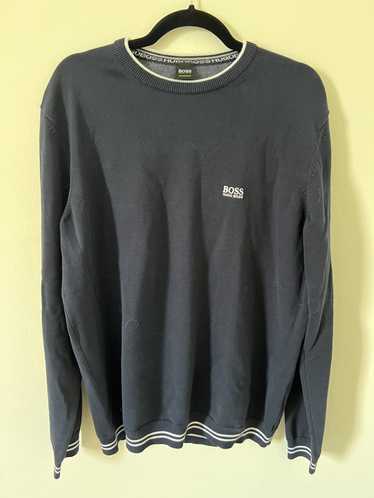 hugo boss collared jumper