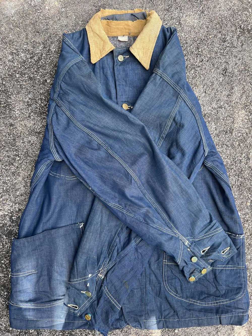 Denim Jacket × Lee 1950s Lee Union Made Blanket D… - image 12