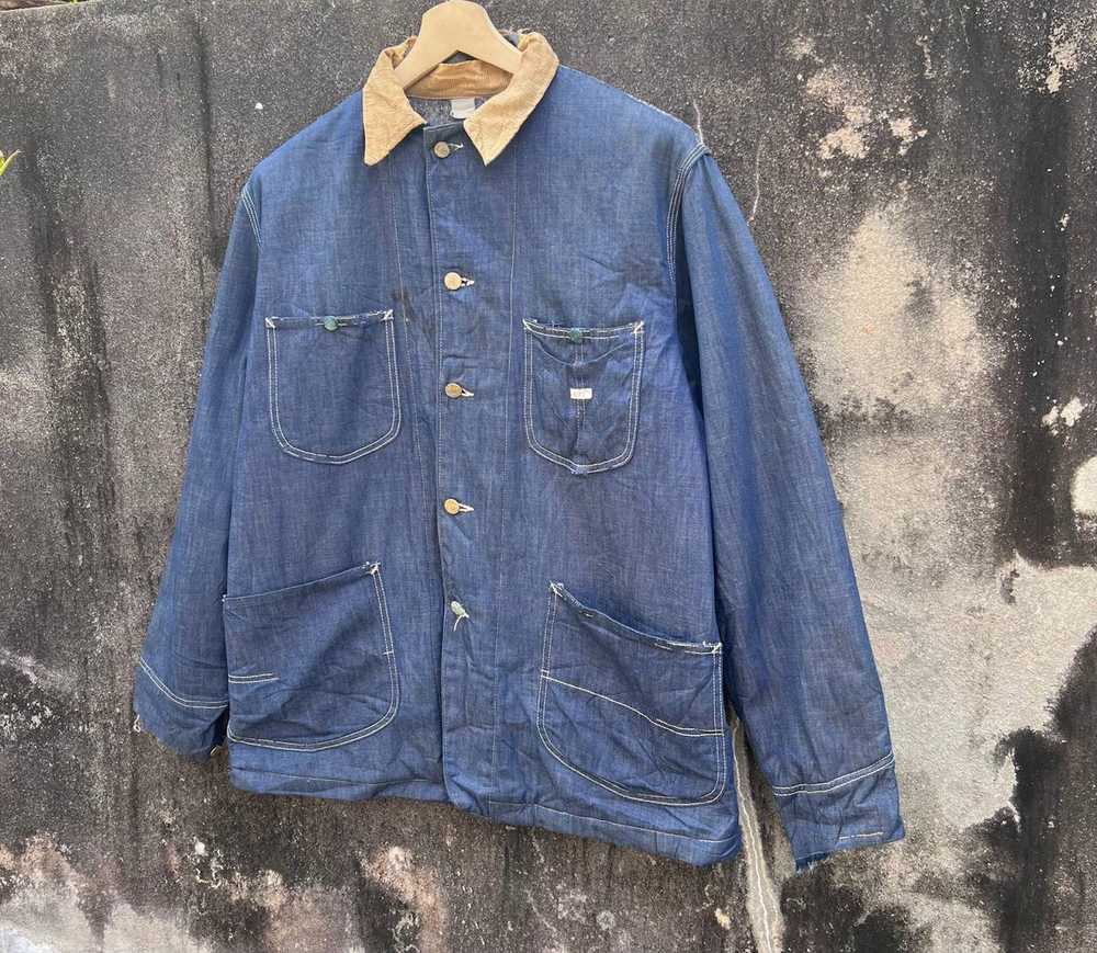 Denim Jacket × Lee 1950s Lee Union Made Blanket D… - image 3