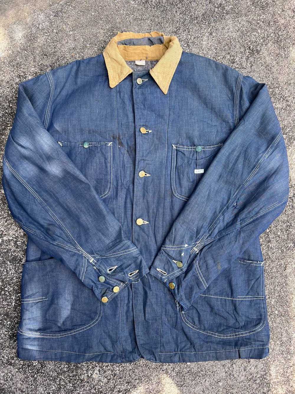 Denim Jacket × Lee 1950s Lee Union Made Blanket D… - image 5
