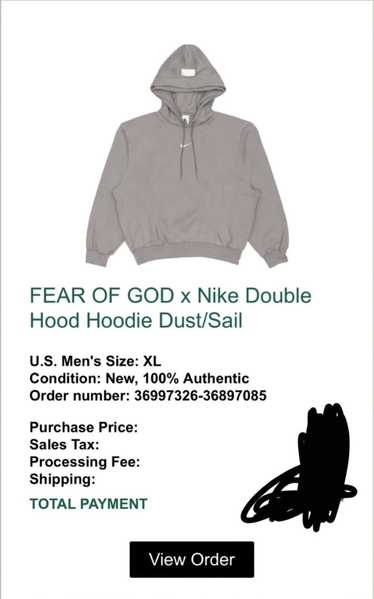 Fear of God x Nike Double Hood Hoodie – A Fonte
