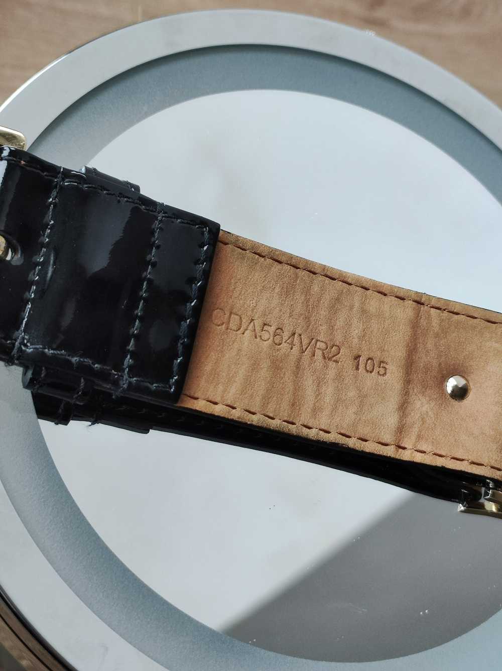 Versace Versace Vintage Belt Leather Black/Gold H… - image 5