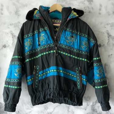 Vintage VTG Head Skiwear Aztec Multicolor Jacket … - image 1