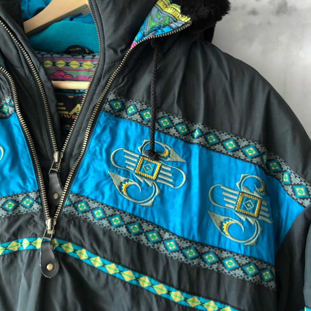 Vintage VTG Head Skiwear Aztec Multicolor Jacket … - image 2