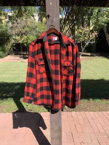 Vintage Vintage 50s Sears Wool Flannel Over Shirt