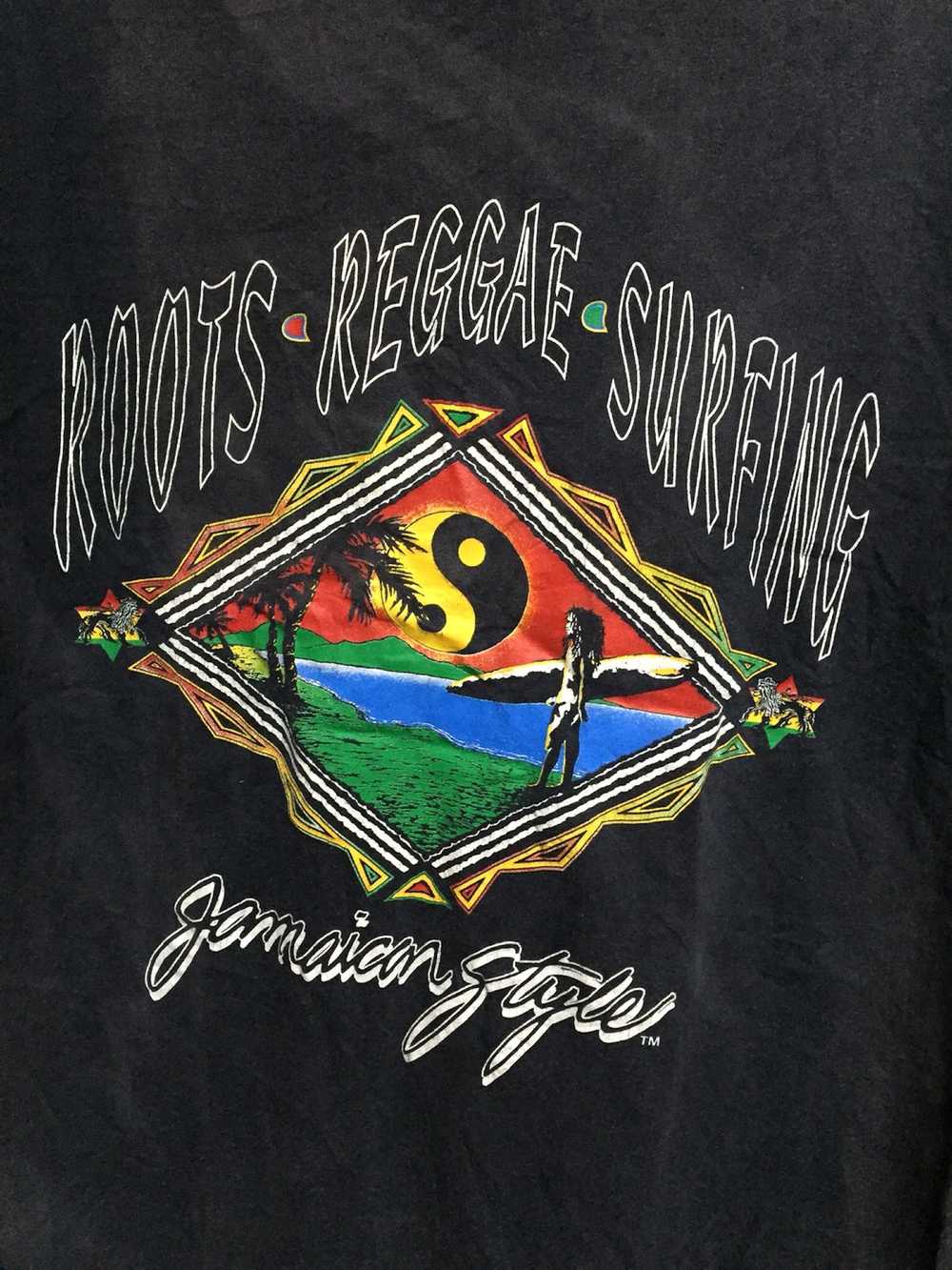 Vintage Vintage 90s Jamaican Style Tshirt - image 3