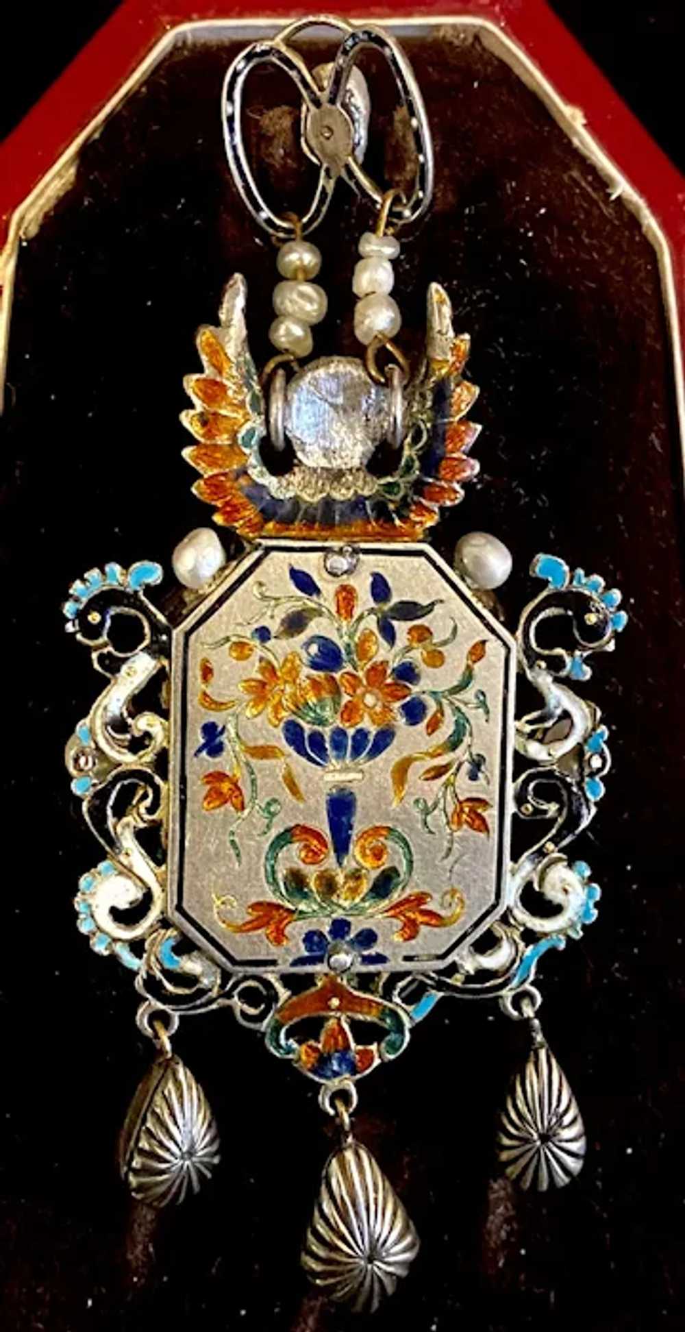 Beautiful intricate antique pendant ( in original… - image 3