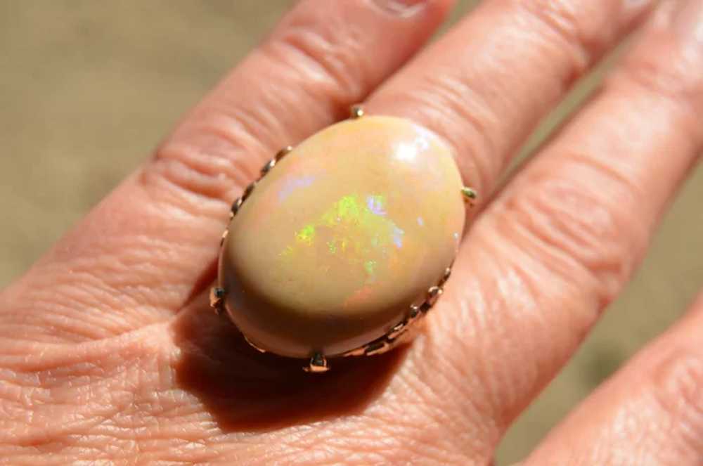 25.5 Carat Natural Opal & 14K yellow and Rose Gol… - image 2