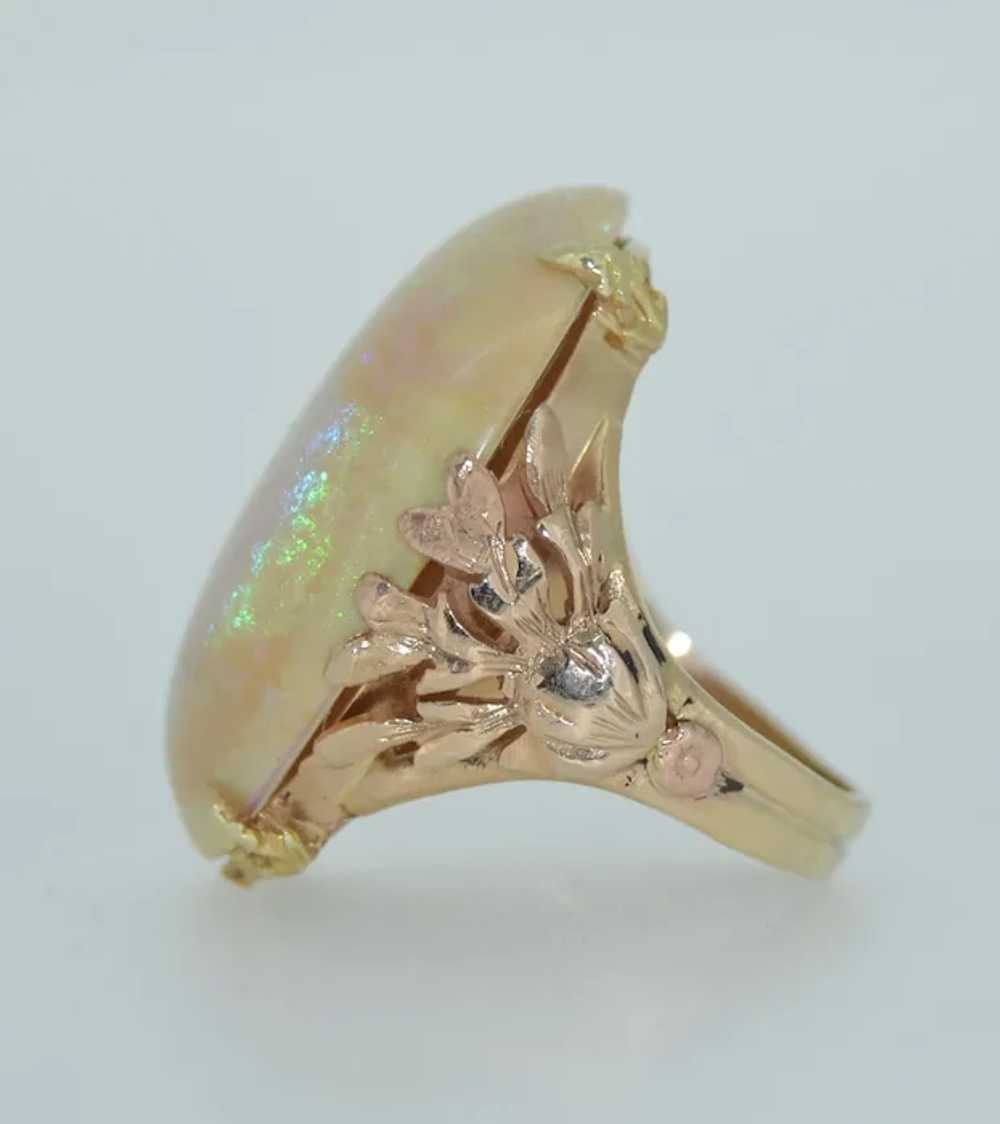 25.5 Carat Natural Opal & 14K yellow and Rose Gol… - image 6