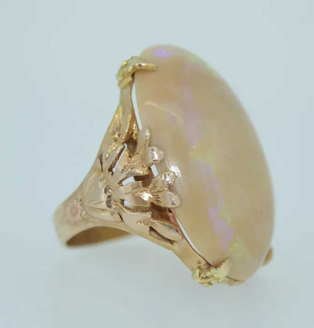 25.5 Carat Natural Opal & 14K yellow and Rose Gol… - image 8