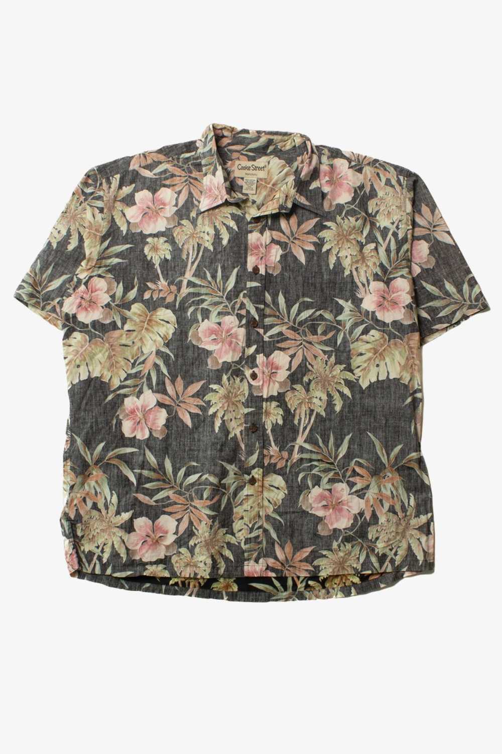 Vintage Cooke Street Hibiscus Hawaiian Shirt (199… - image 1