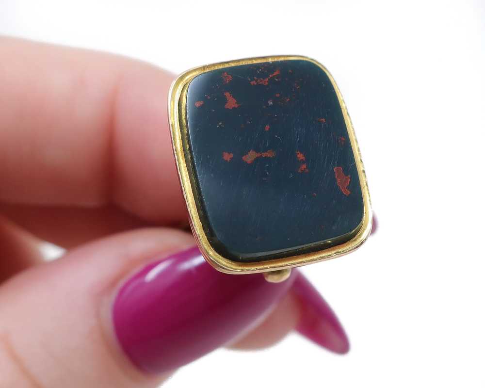 Victorian Bloodstone Fob - image 3