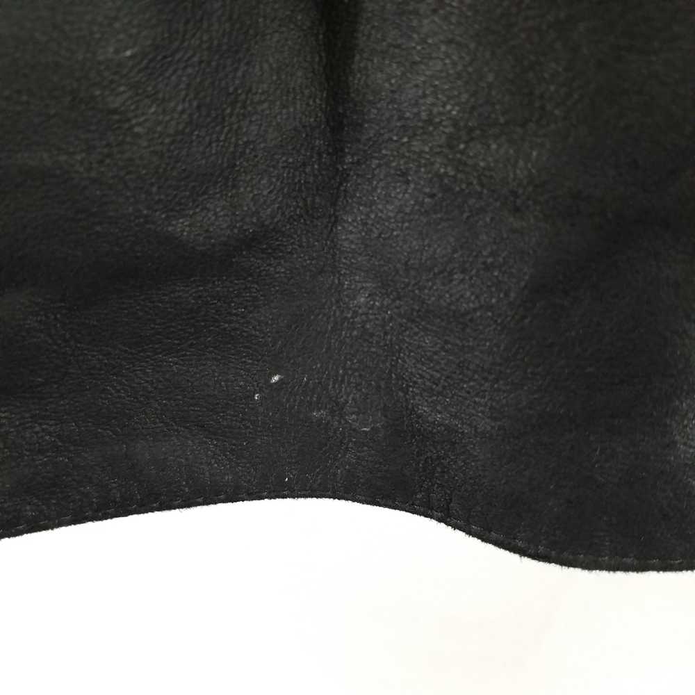 Remy Leather Men Black Leather Jacket 46 - image 7