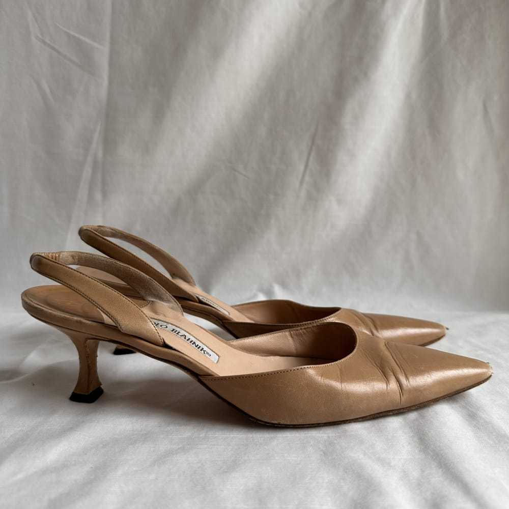 Manolo Blahnik Maysale leather heels - image 3