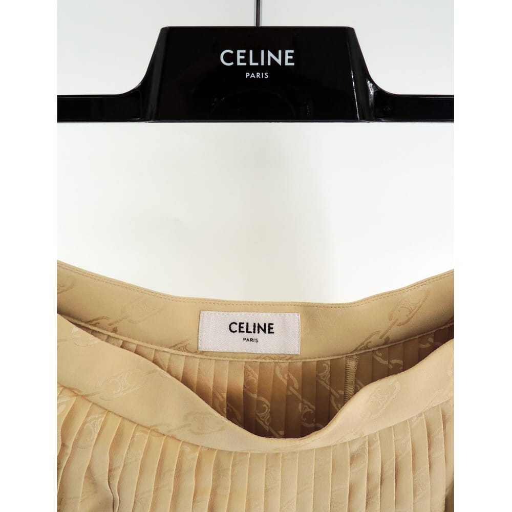 Celine Silk mid-length skirt - image 4